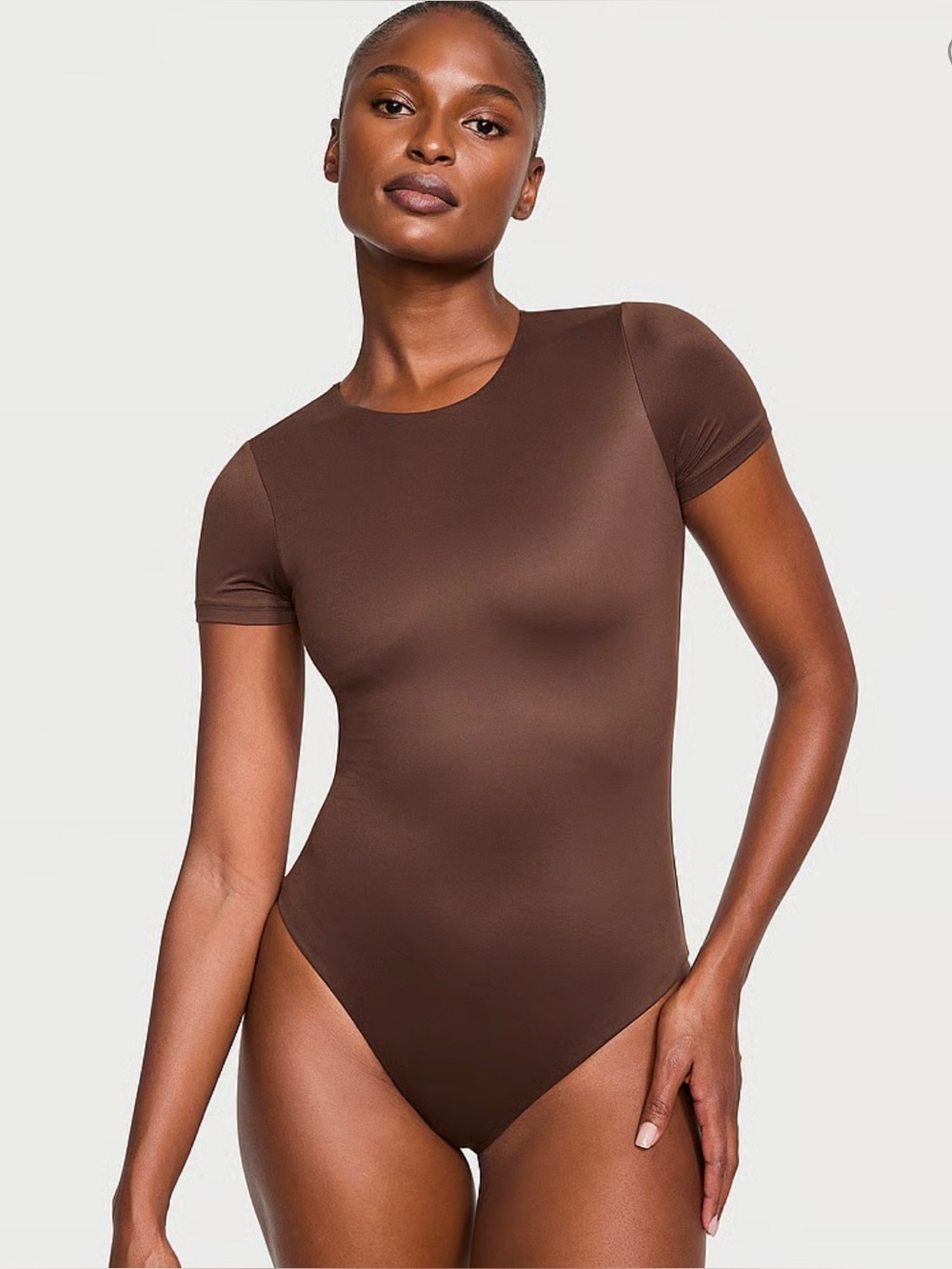Bodywear by Victoria with FeatherSoft™ Innovation Short Sleeve Bodysuit